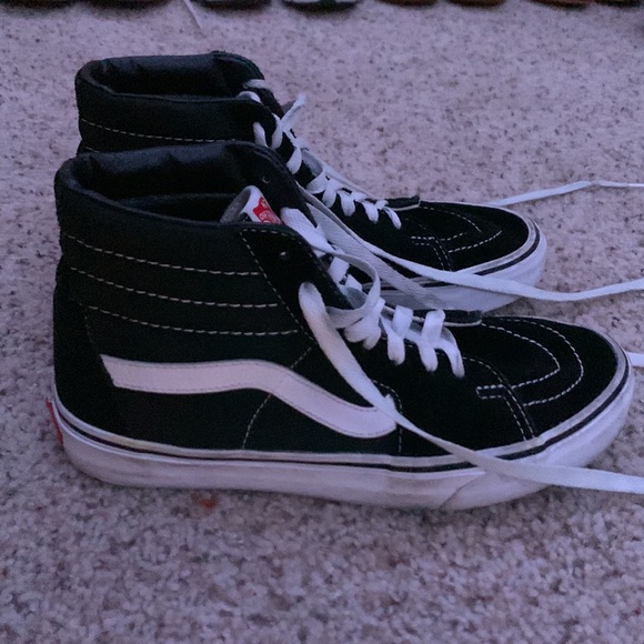 Black and white high top vans - Picture 8 of 9